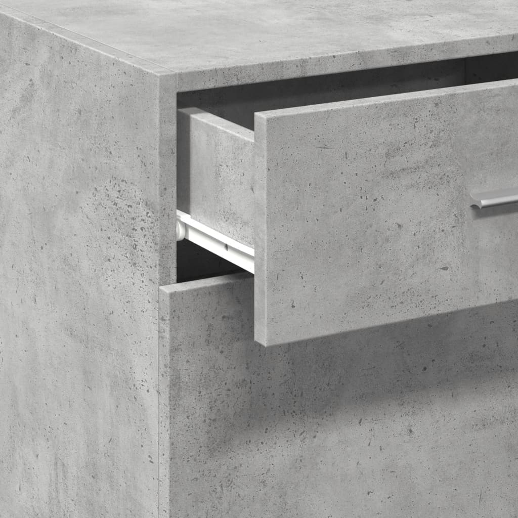 Sideboard, concrete grey, 50x42.5x93cm, engineered wood