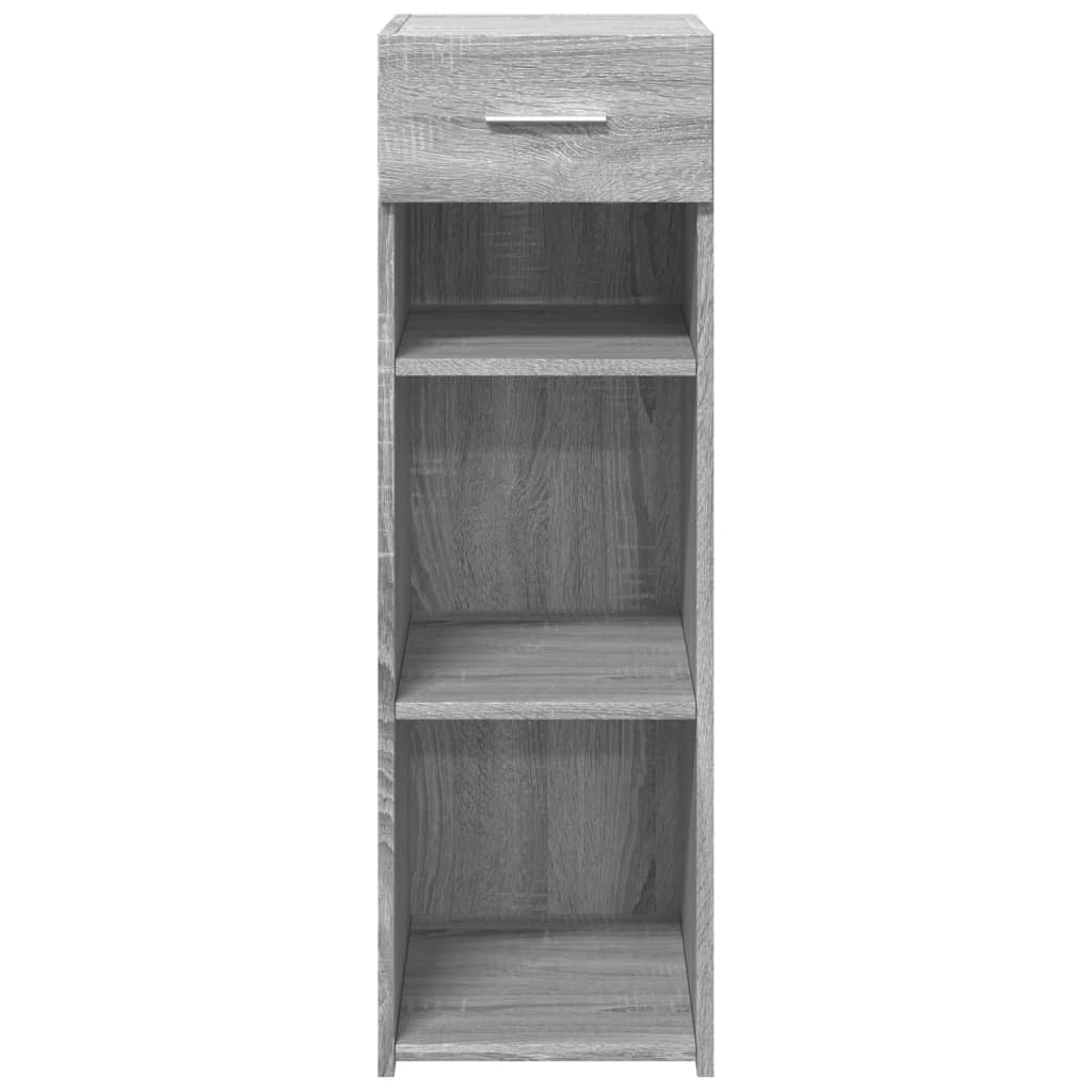 Sideboard, grey oak, 30x42.5x93cm, engineered wood