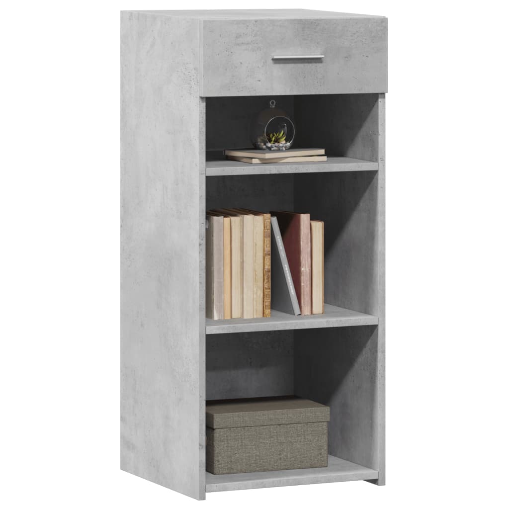 Side cabinet, concrete gray, 40x42.5x93cm, engineered wood
