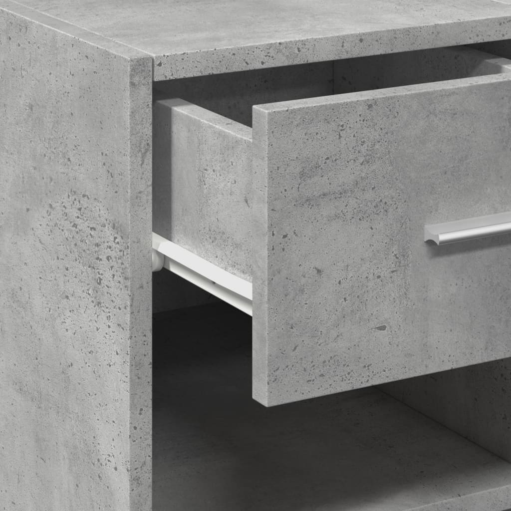 Side cabinet, concrete gray, 40x42.5x93cm, engineered wood