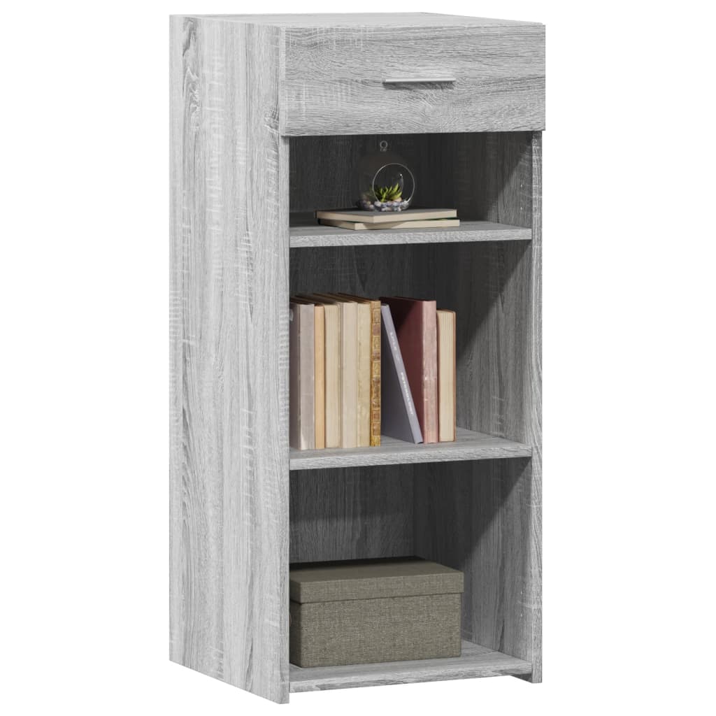 Sideboard, gray oak, 40x42.5x93cm, engineered wood