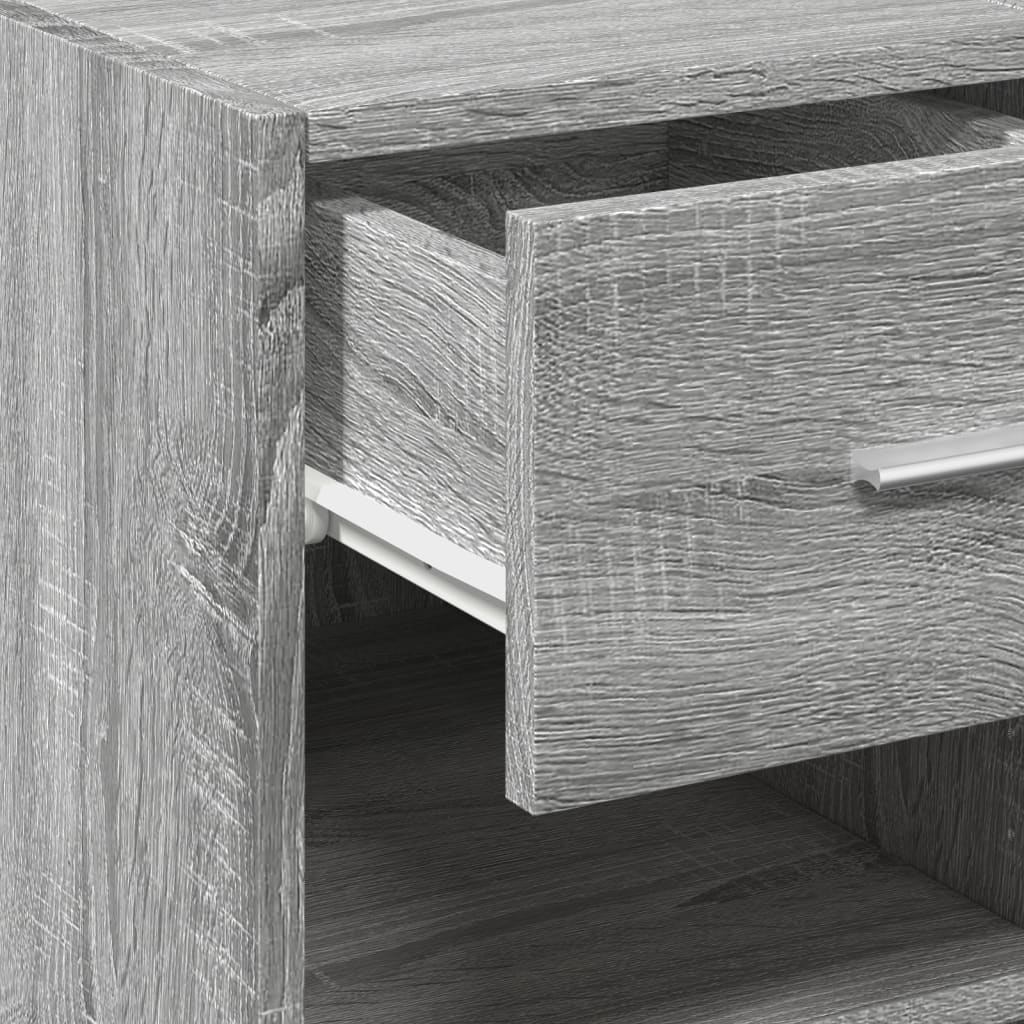 Sideboard, gray oak, 40x42.5x93cm, engineered wood