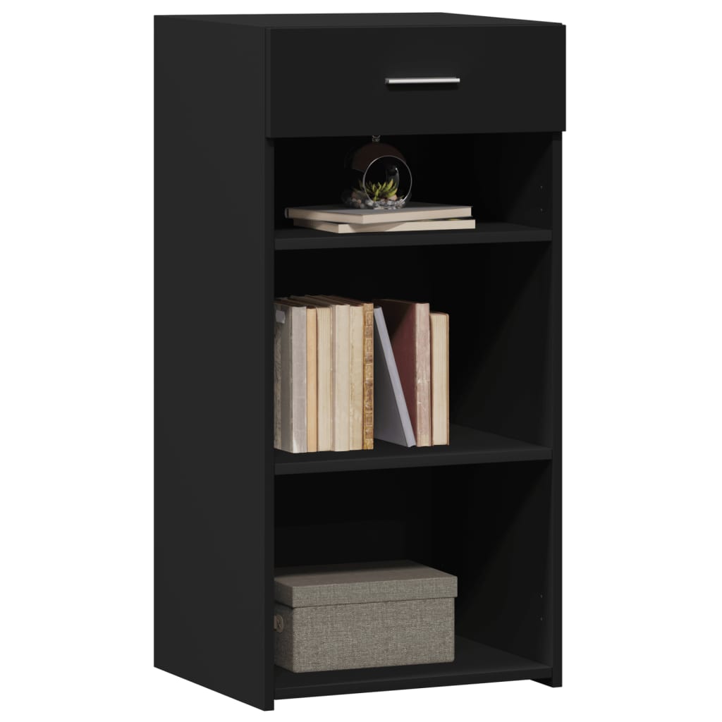 Sideboard, black, 45x42.5x93cm, engineered wood