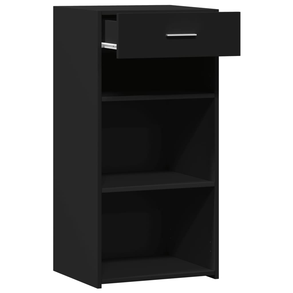 Sideboard, black, 45x42.5x93cm, engineered wood