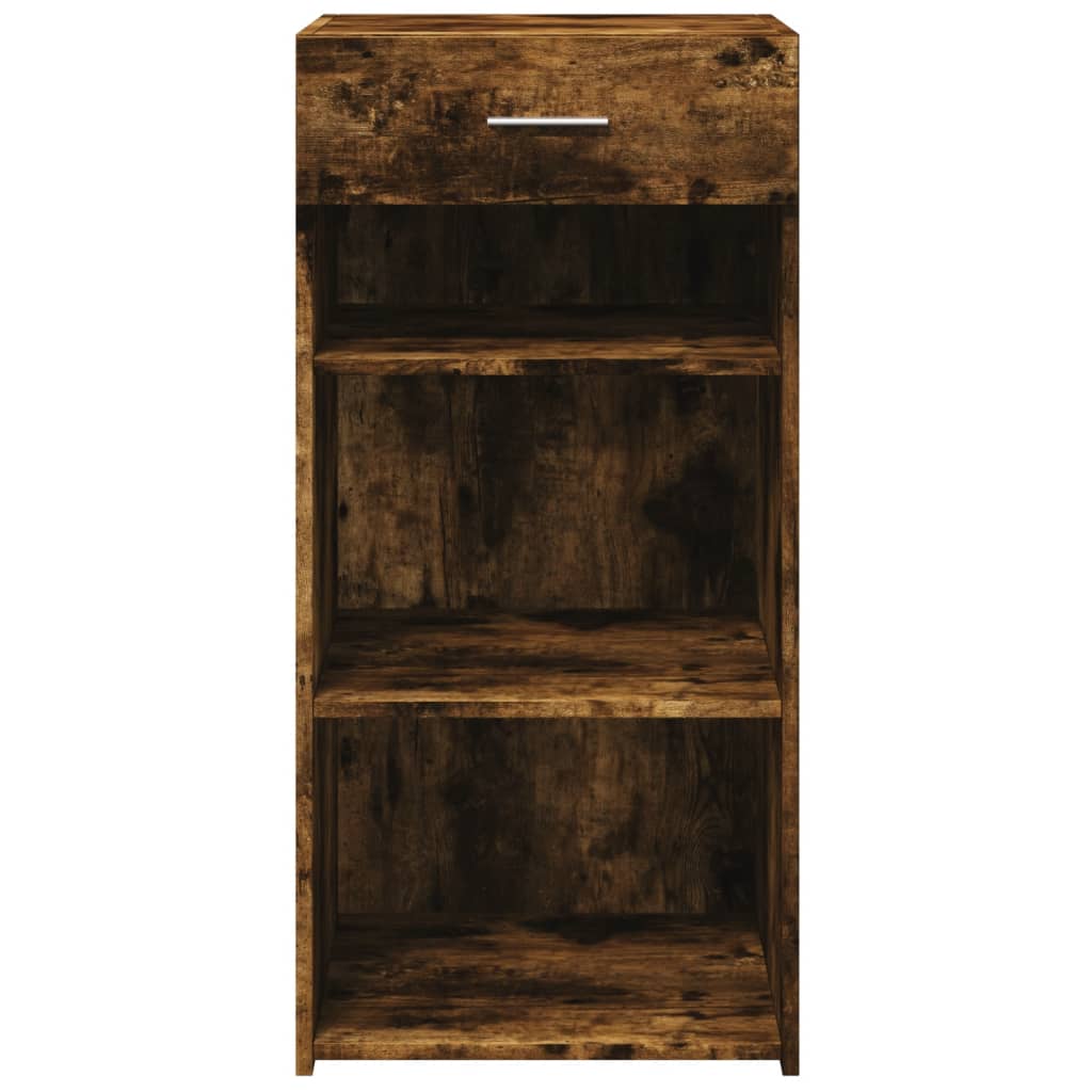Side cabinet, smoked oak, 45x42.5x93cm, engineered wood