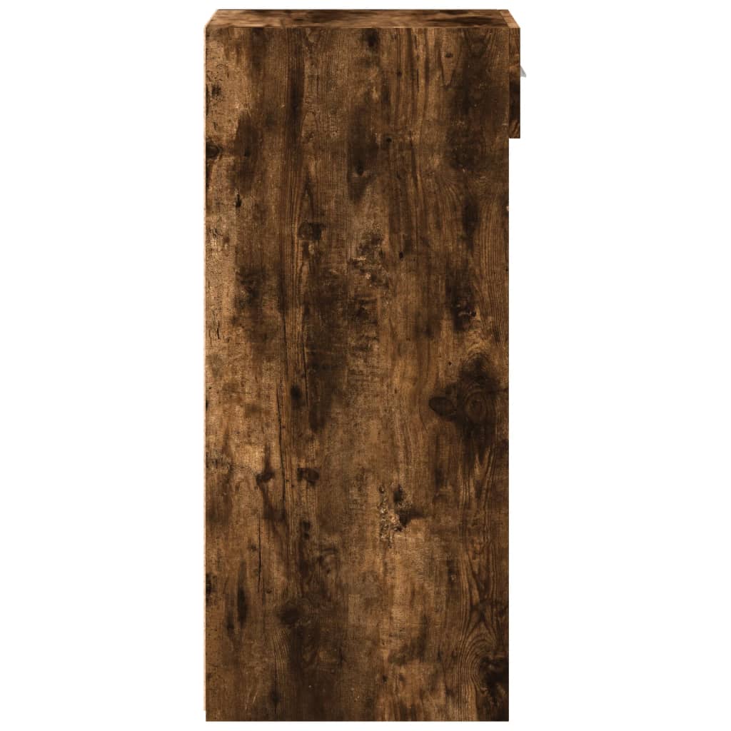 Side cabinet, smoked oak, 45x42.5x93cm, engineered wood