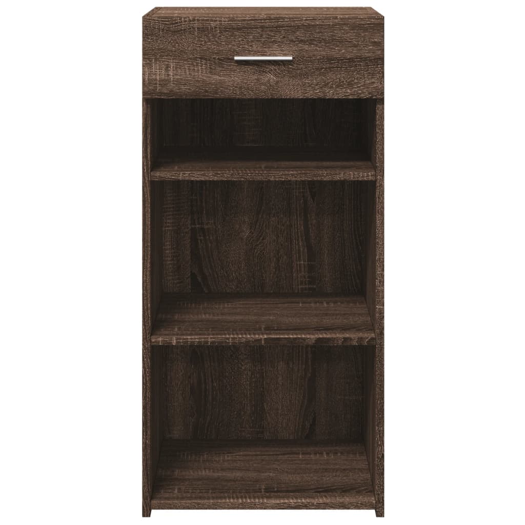 Side cabinet, brown oak, 45x42.5x93cm, engineered wood