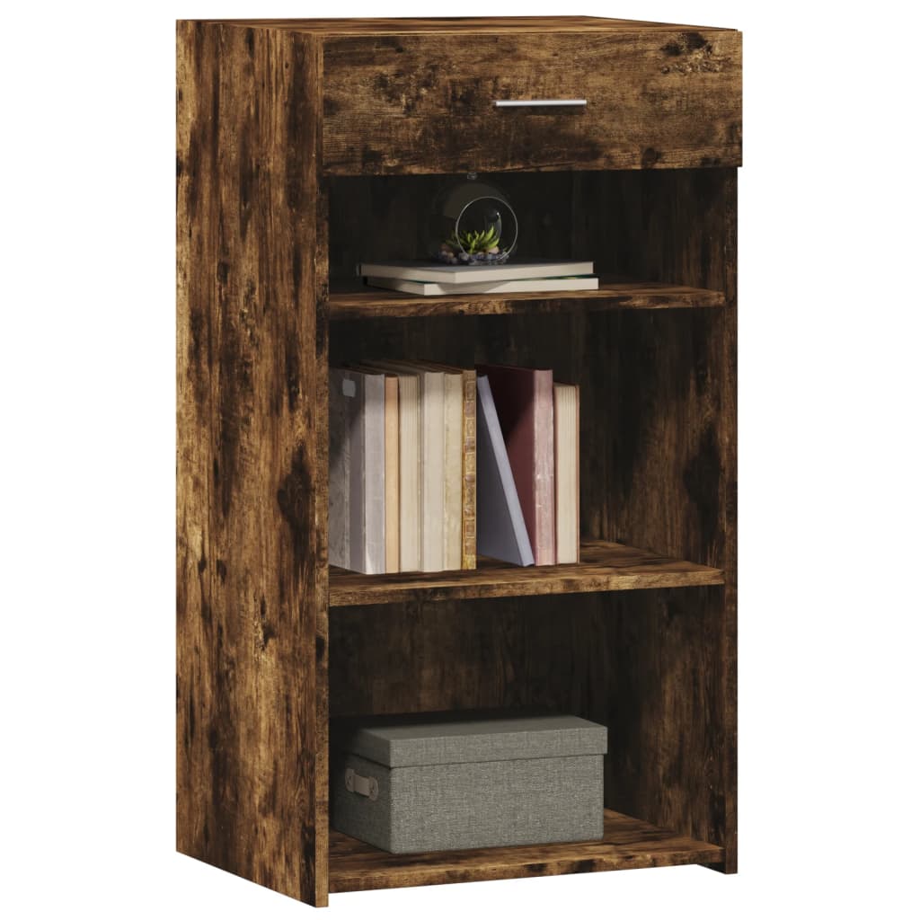 Side cabinet, smoky oak, 50x42.5x93cm, engineered wood