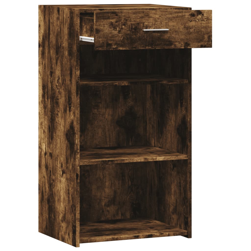 Side cabinet, smoky oak, 50x42.5x93cm, engineered wood
