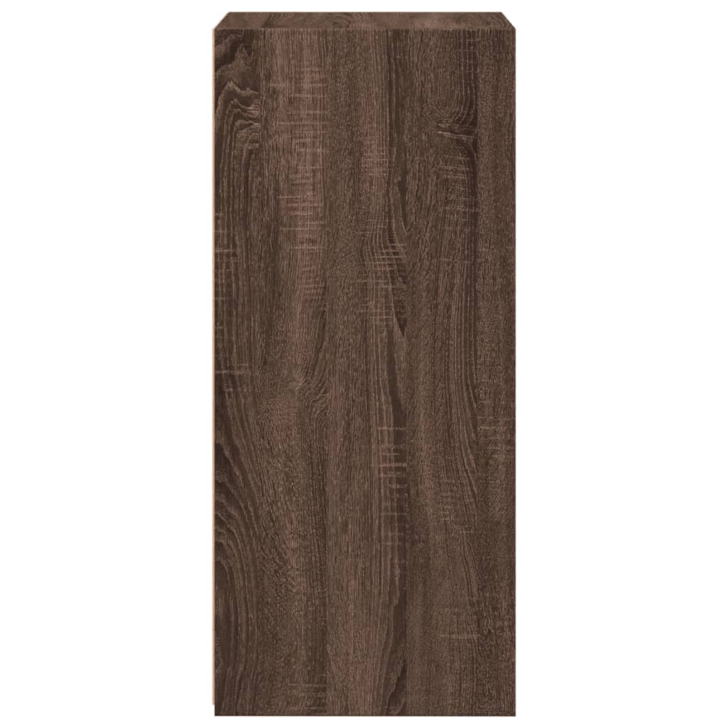 Sideboard, brown oak, 45x41x93cm, engineered wood