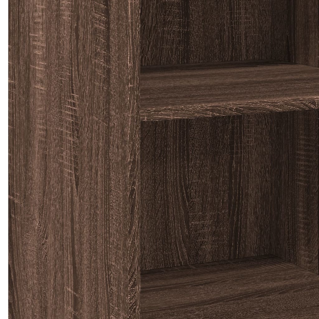 Sideboard, brown oak, 45x41x93cm, engineered wood