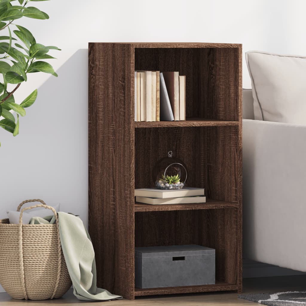 Sideboard, brown oak, 45x41x93cm, engineered wood