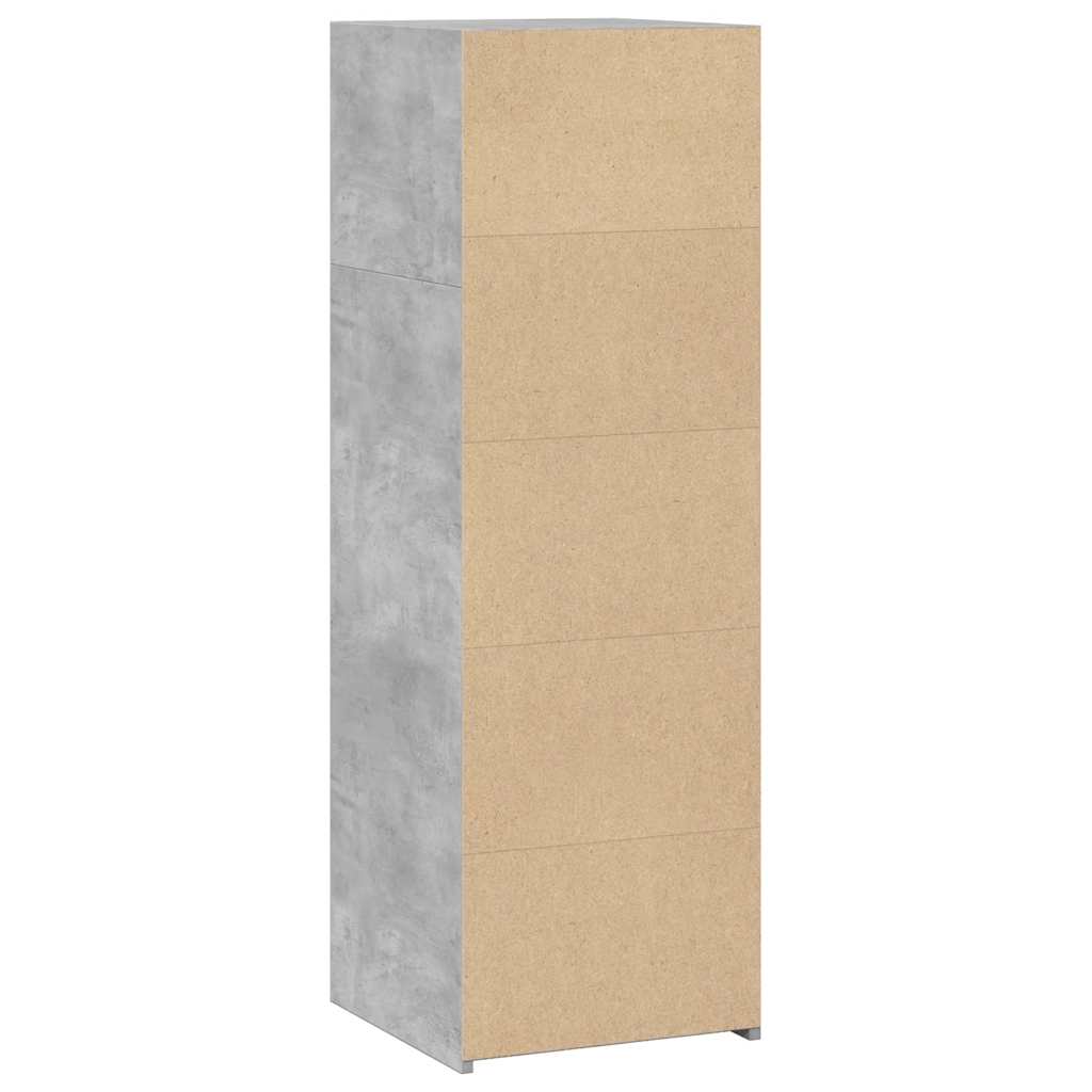 Komoda, betono pilkos spalvos, 40x41x124cm, apdirbta mediena