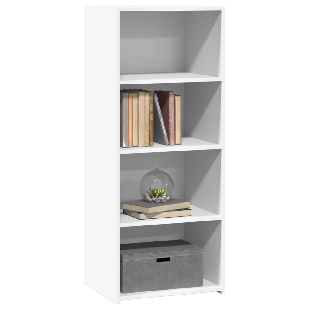 Chest of drawers, white, 50x41x124cm, engineered wood