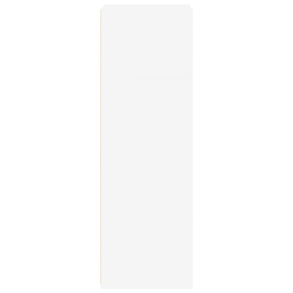 Chest of drawers, white, 50x41x124cm, engineered wood
