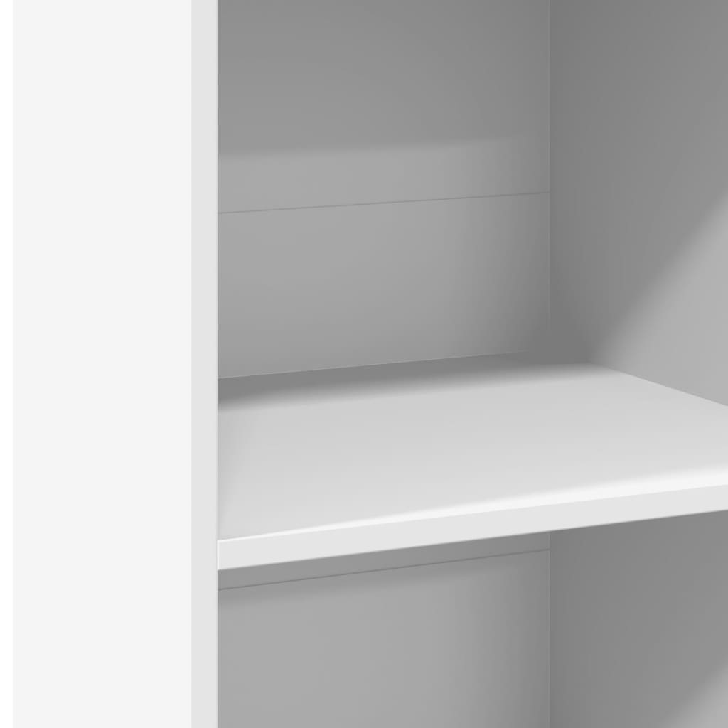 Chest of drawers, white, 50x41x124cm, engineered wood