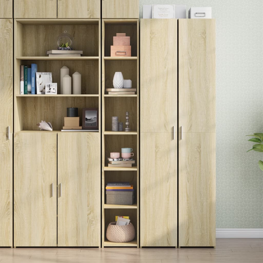 Chest of drawers, Sonoma oak, 30x41x185cm, engineered wood