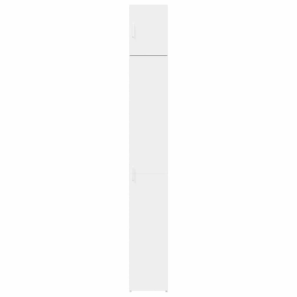 Narrow storage cabinet, white, 30x42.5x225cm, wood
