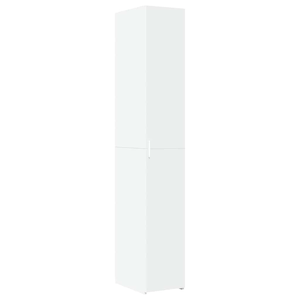 Narrow storage cabinet, white, 30x42.5x225cm, wood