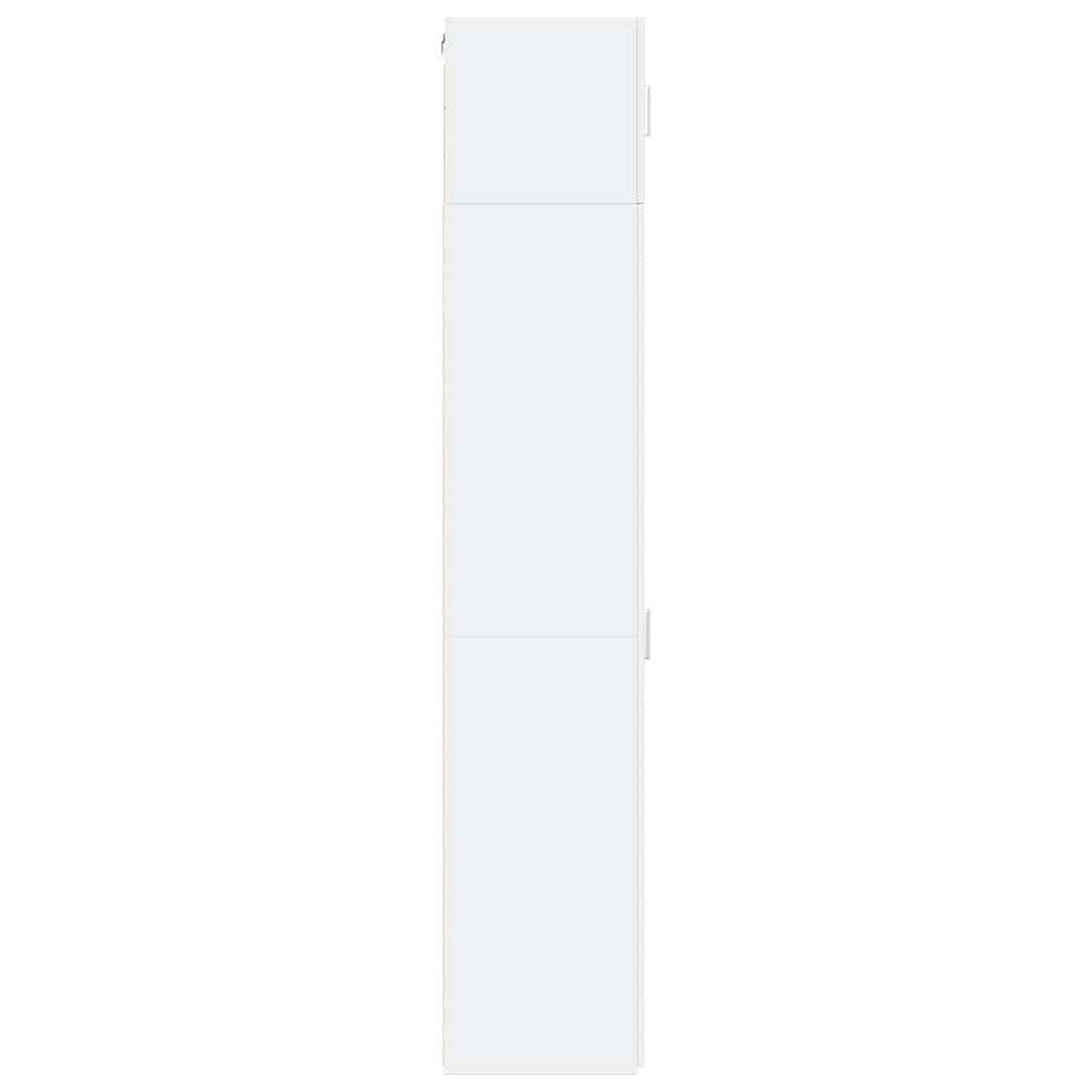Narrow storage cabinet, white, 30x42.5x225cm, wood