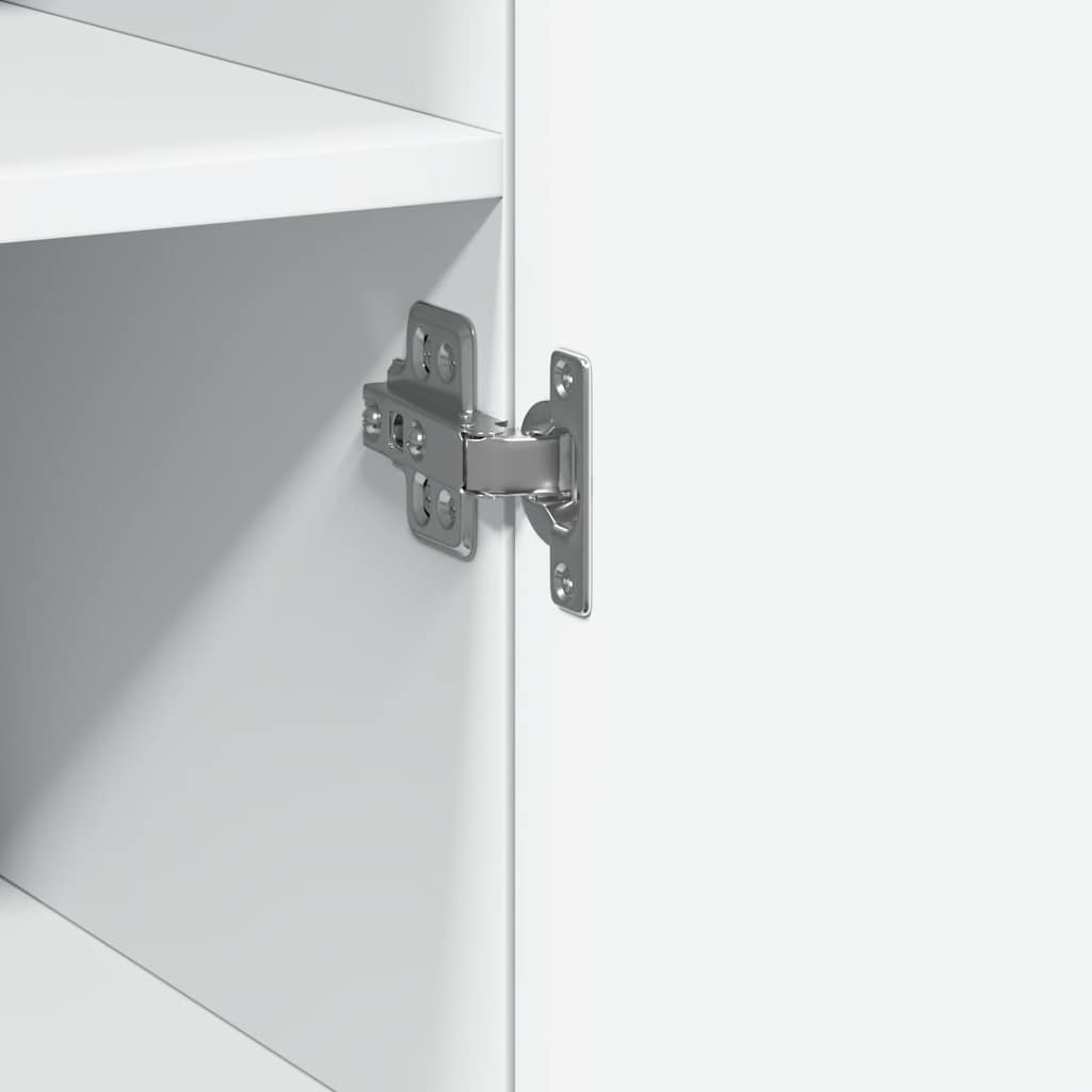 Narrow storage cabinet, white, 30x42.5x225cm, wood