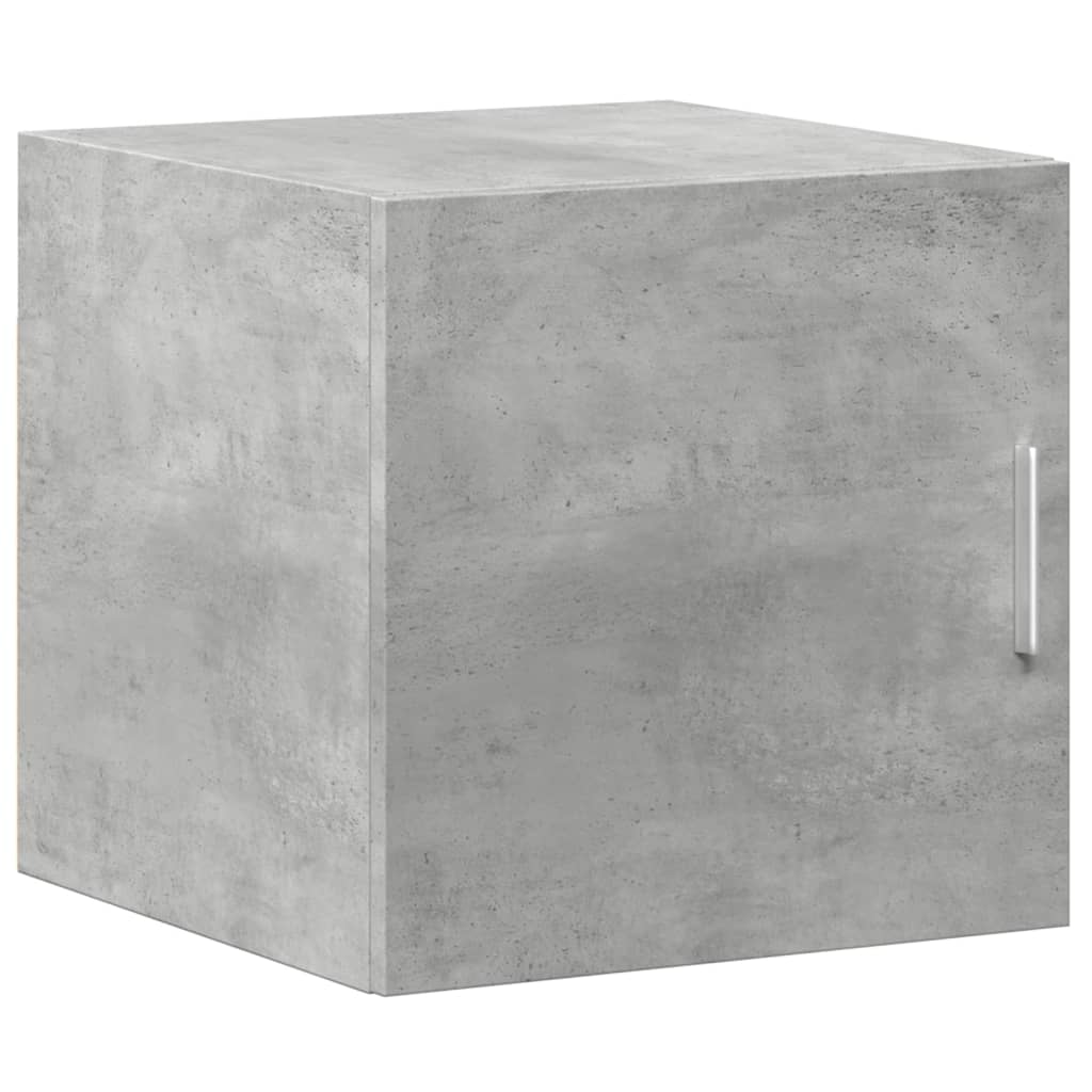 Narrow storage cabinet, concrete grey, 40x42.5x225cm, wood