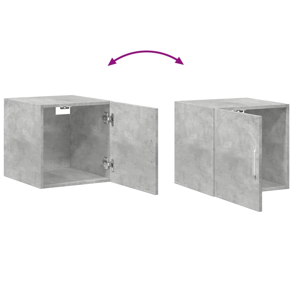 Narrow storage cabinet, concrete grey, 40x42.5x225cm, wood