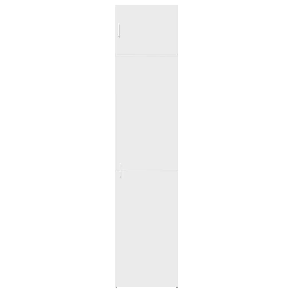 Narrow storage cabinet, white, 50x42.5x225cm, wood