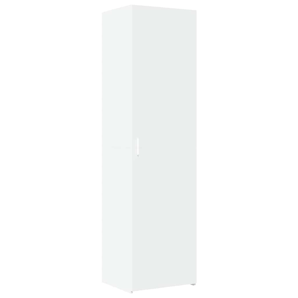 Narrow storage cabinet, white, 50x42.5x225cm, wood