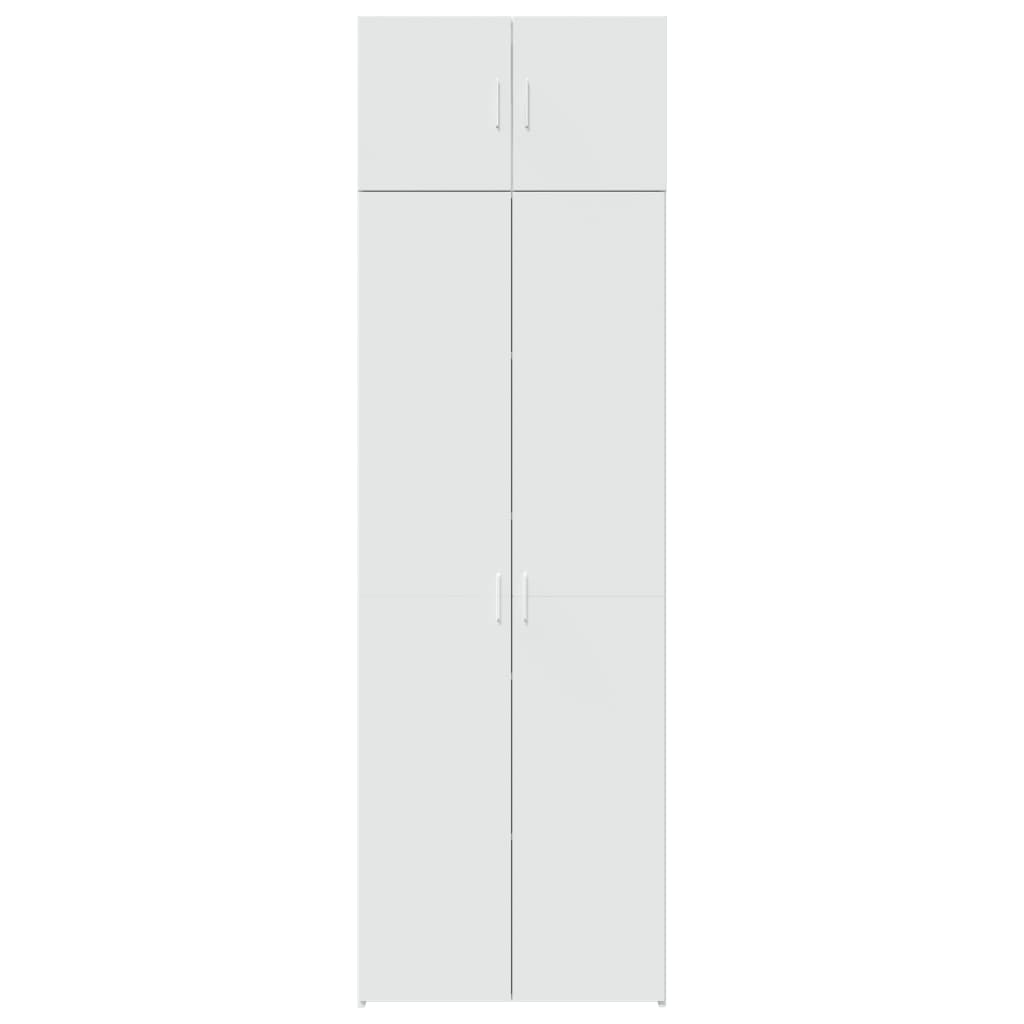 Skapītis mantām, balts, 70x42,5x225cm, apstrādāta koksne