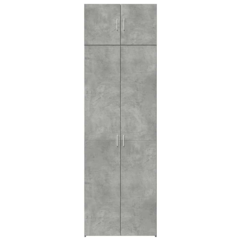 Spintelė daiktams, betono, 70x42,5x225cm, apdirbta mediena