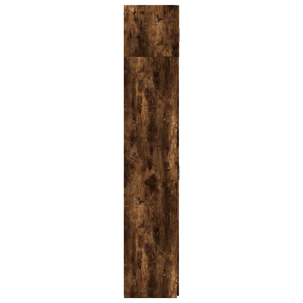 Smoked storage cabinet, 70x42.5x225cm, processed wood