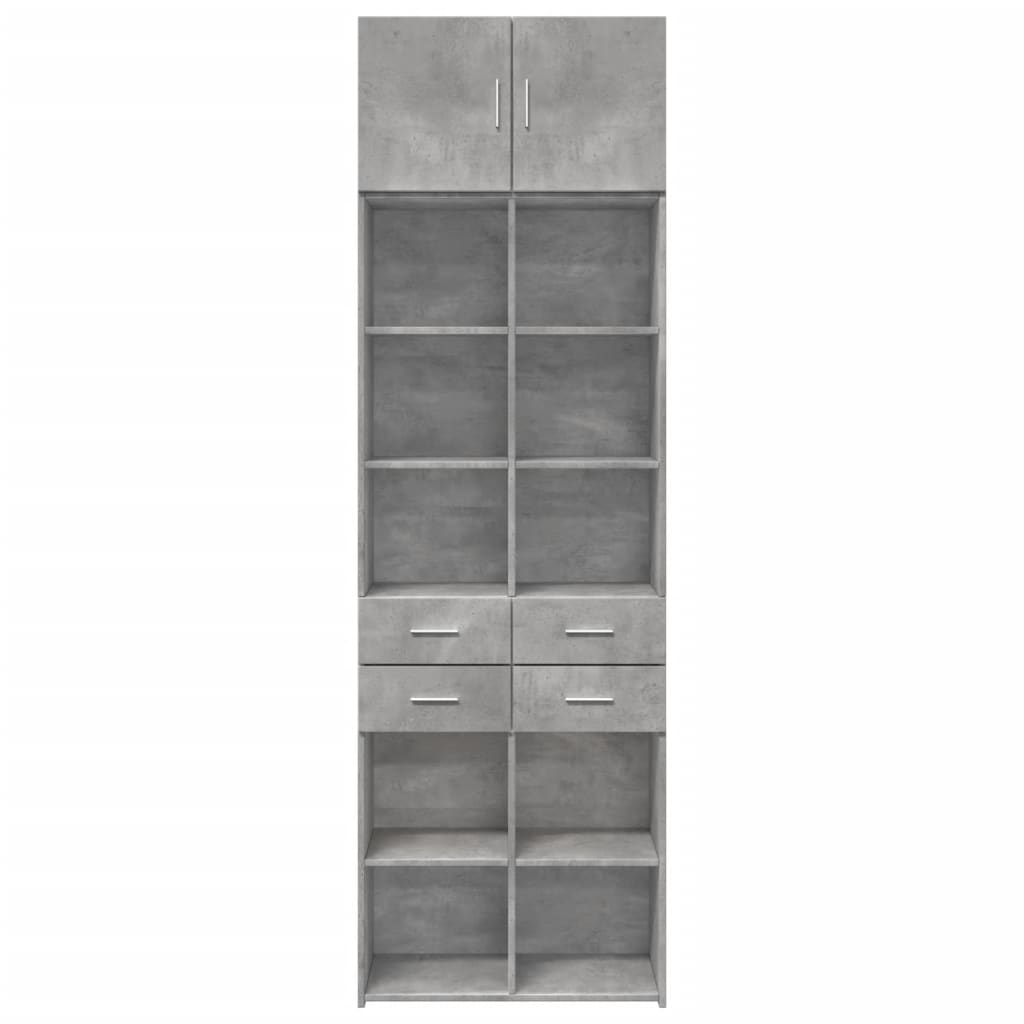 Spintelė daiktams, betono, 70x42,5x225cm, apdirbta mediena