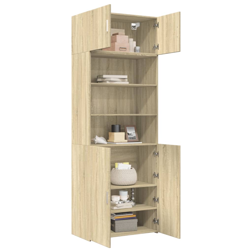 Cabinet for belongings, oak, 80x42.5x225cm, treated wood