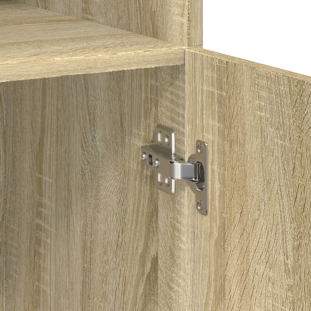 Cabinet for belongings, oak, 80x42.5x225cm, treated wood