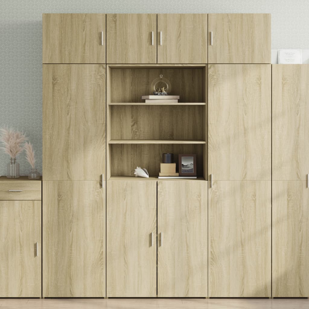 Cabinet for belongings, oak, 80x42.5x225cm, treated wood