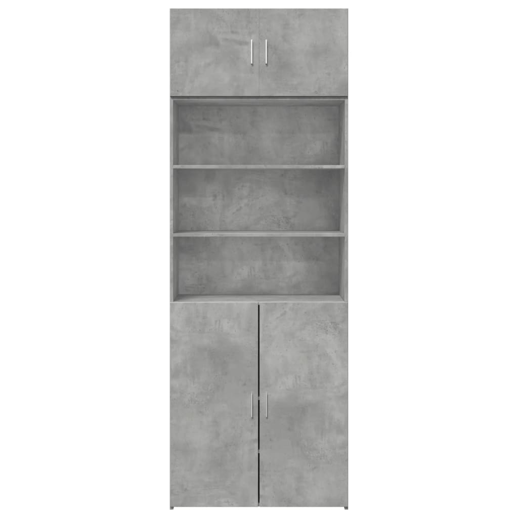 Spintelė daiktams, betono, 80x42,5x225cm, apdirbta mediena