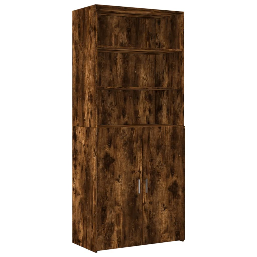 Cabinet for items, smoky, 80x42.5x225cm, treated wood