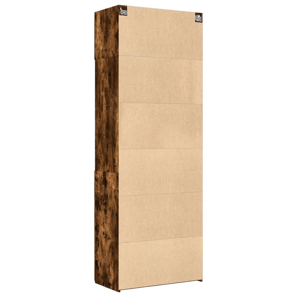 Cabinet for items, smoky, 80x42.5x225cm, treated wood