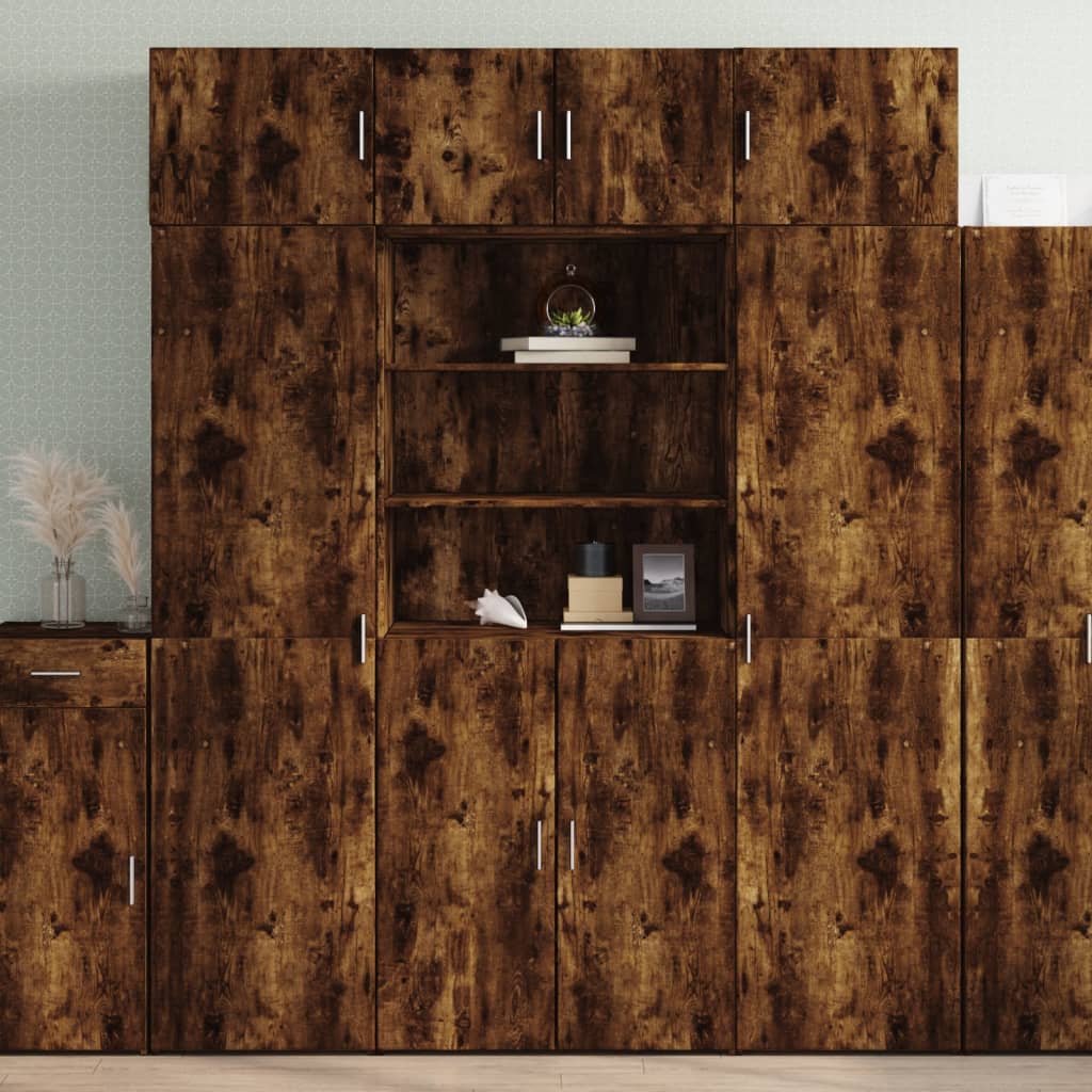 Cabinet for items, smoky, 80x42.5x225cm, treated wood