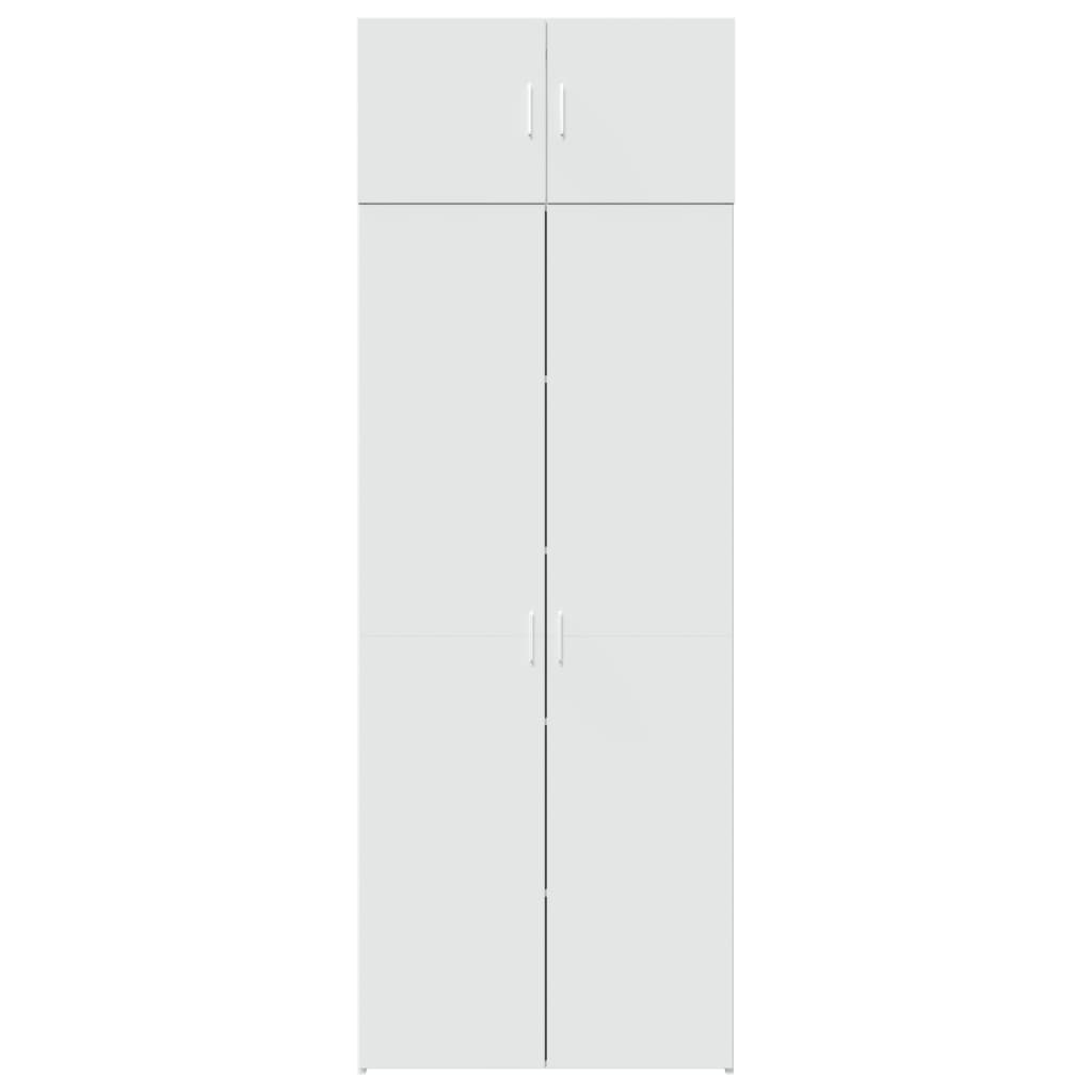 Cabinet, white, 80x42.5x225cm, engineered wood
