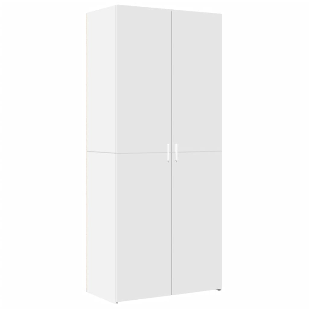 Cabinet, white, 80x42.5x225cm, engineered wood
