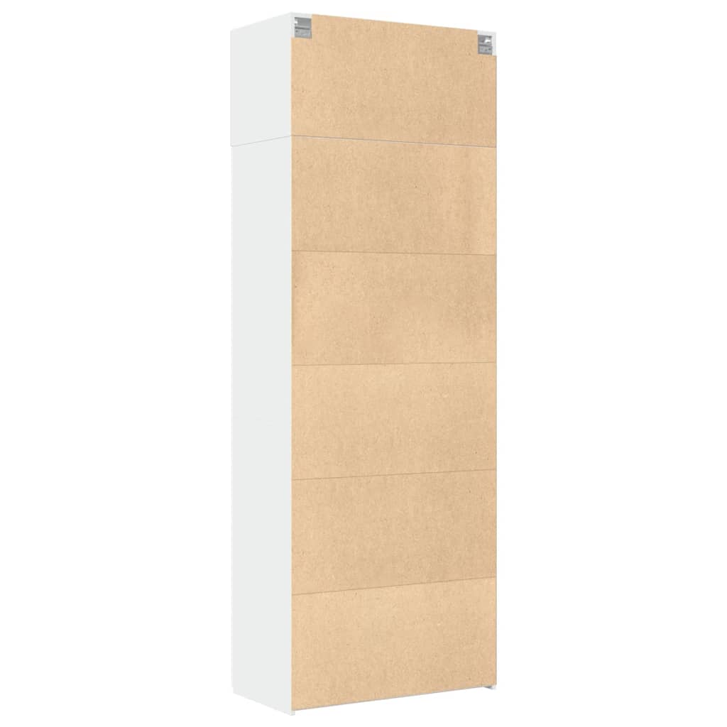 Cabinet, white, 80x42.5x225cm, engineered wood