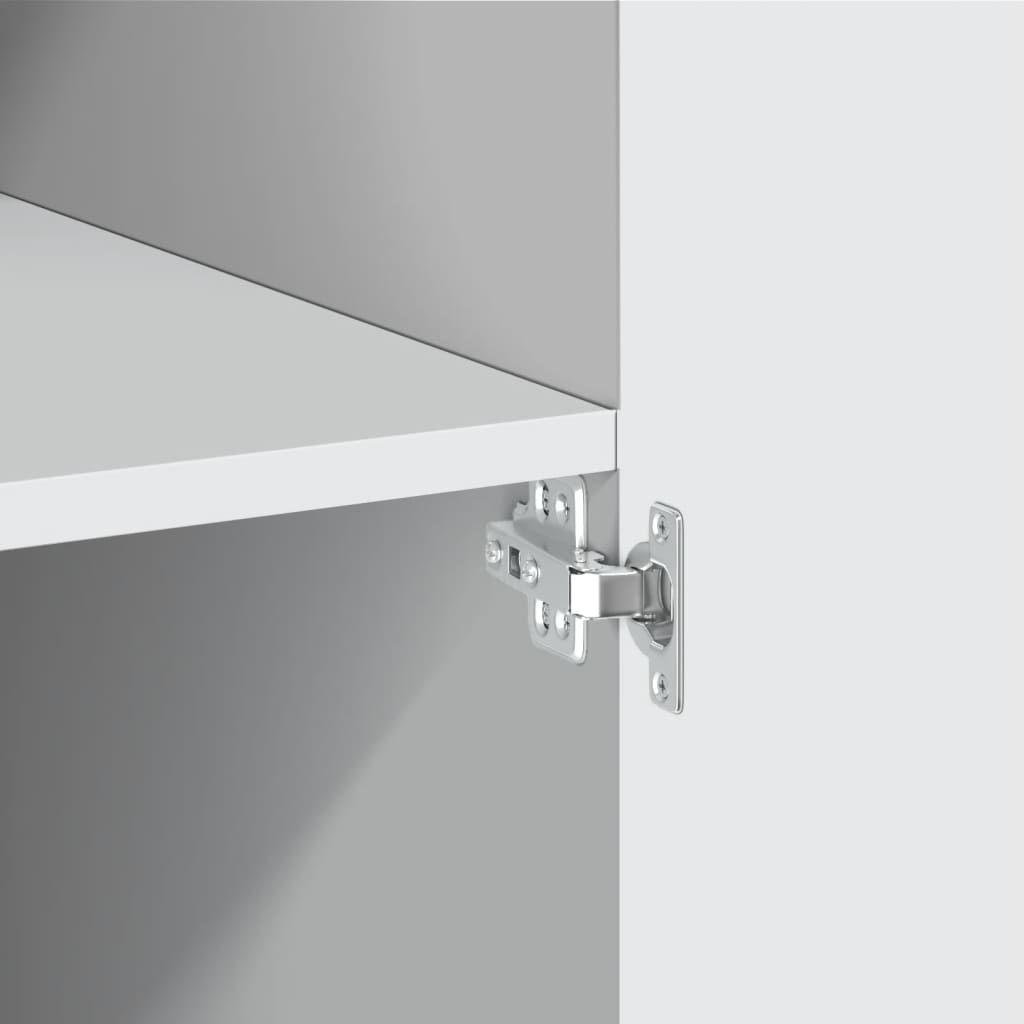 Cabinet, white, 80x42.5x225cm, engineered wood