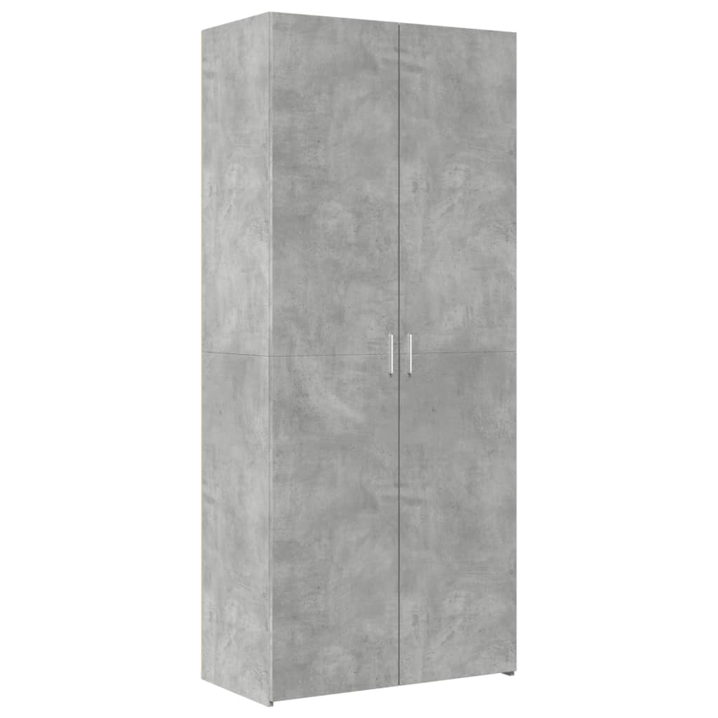 Spintelė daiktams, betono, 80x42,5x225cm, apdirbta mediena