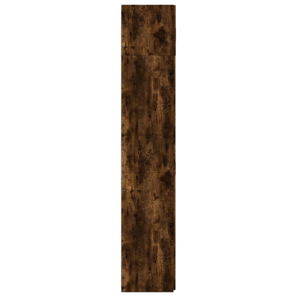 Skapis mantām, dūmu pelēks, 80x42,5x225cm, apstrādāta koksne