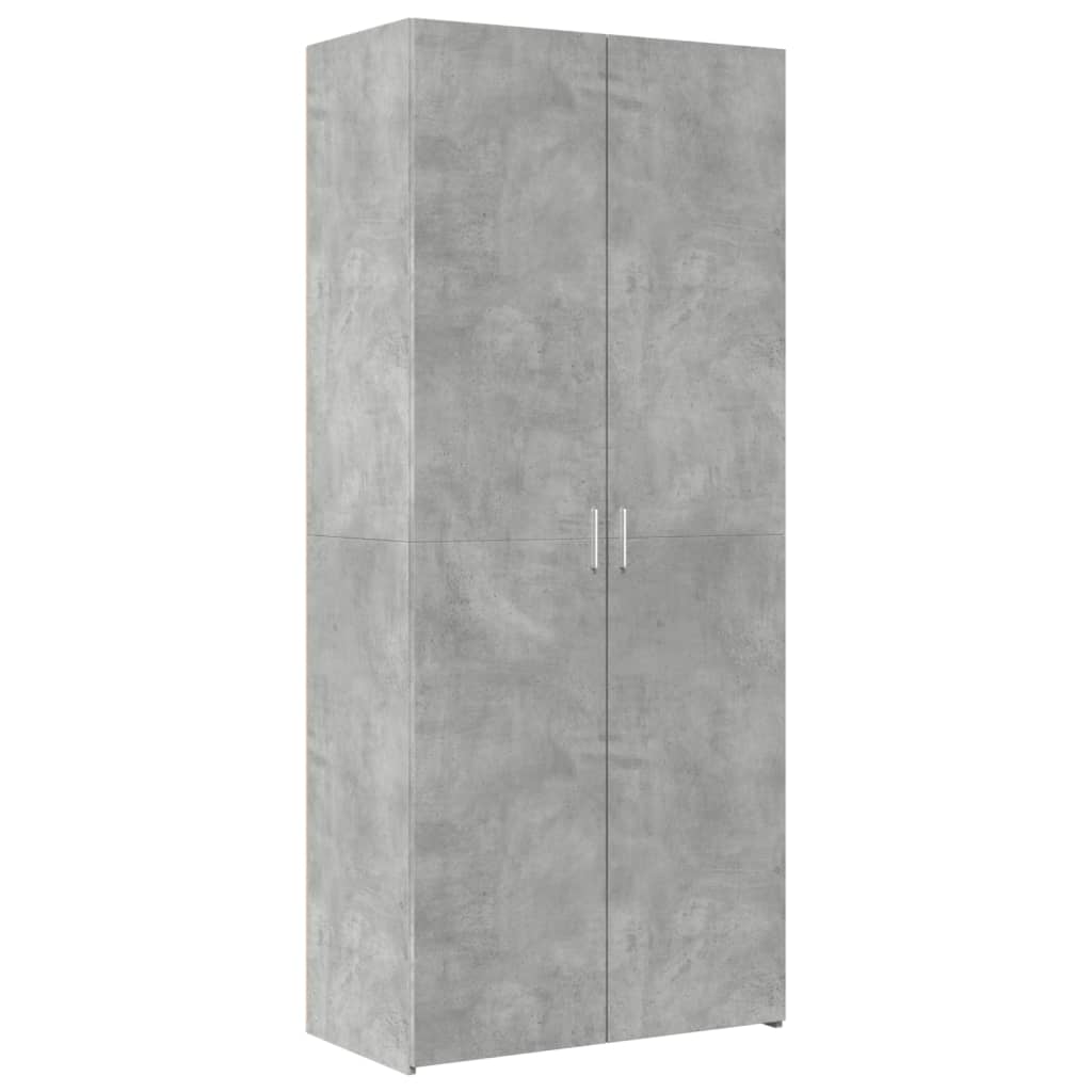Komoda, betono pilkos spalvos, 80x42,5x249cm, apdirbta mediena