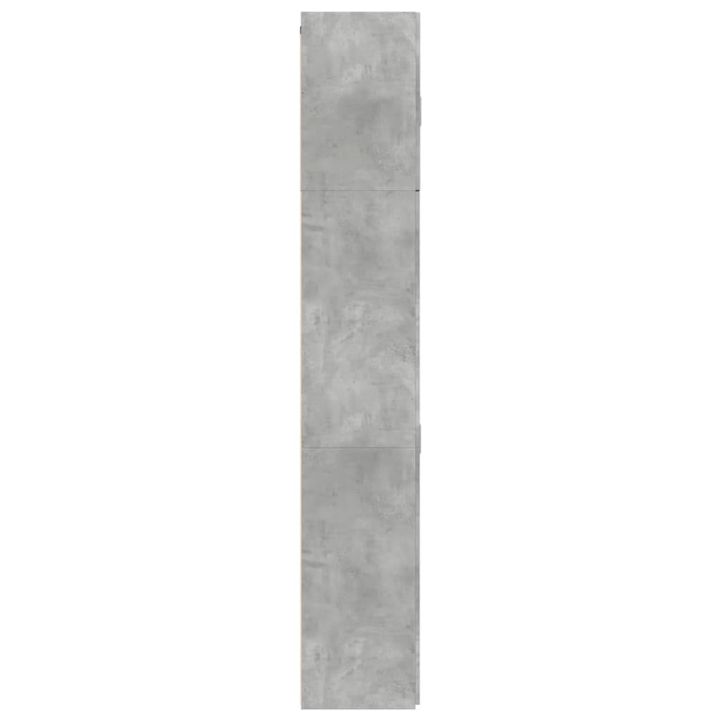 Komoda, betono pilkos spalvos, 80x42,5x249cm, apdirbta mediena