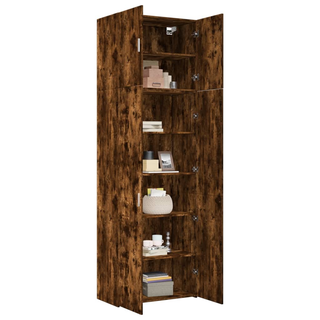 Chest of drawers, smoke oak, 80x42.5x249cm, engineered wood