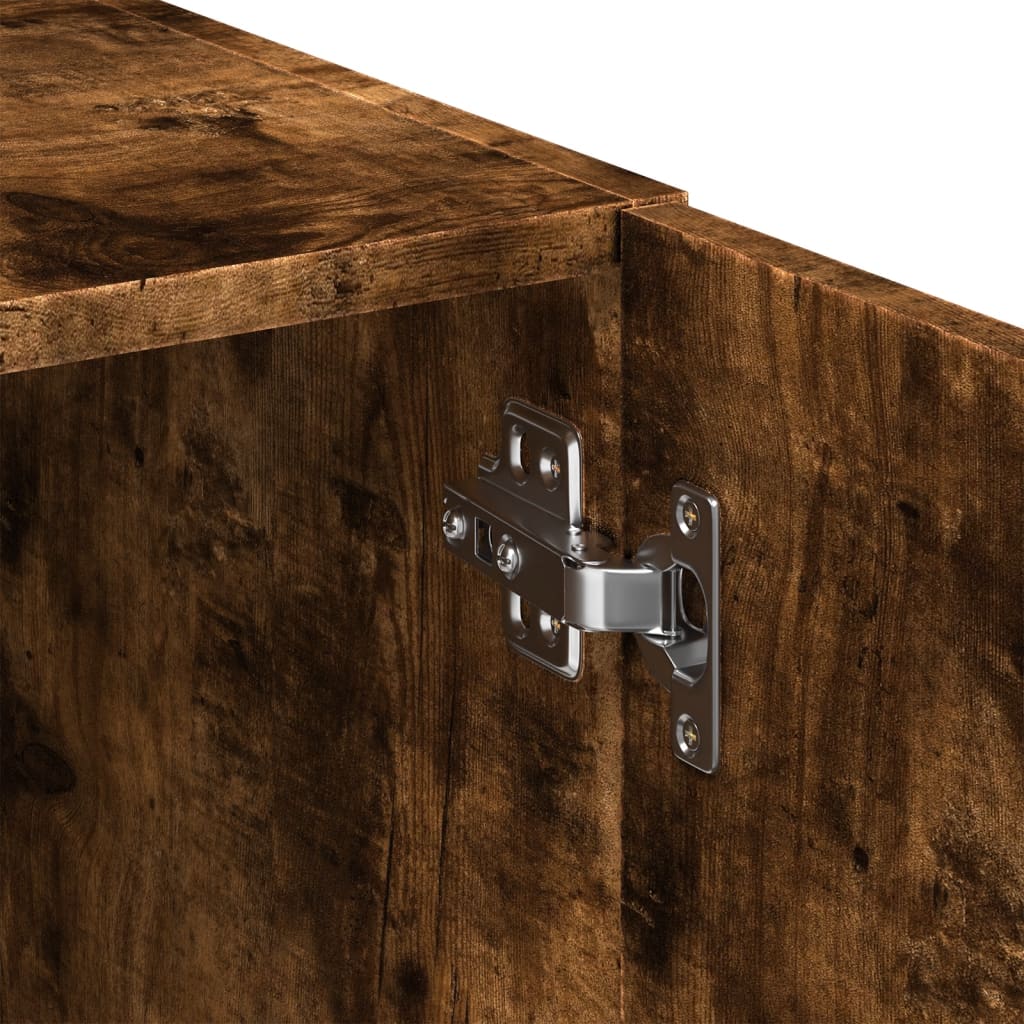 Chest of drawers, smoke oak, 80x42.5x249cm, engineered wood